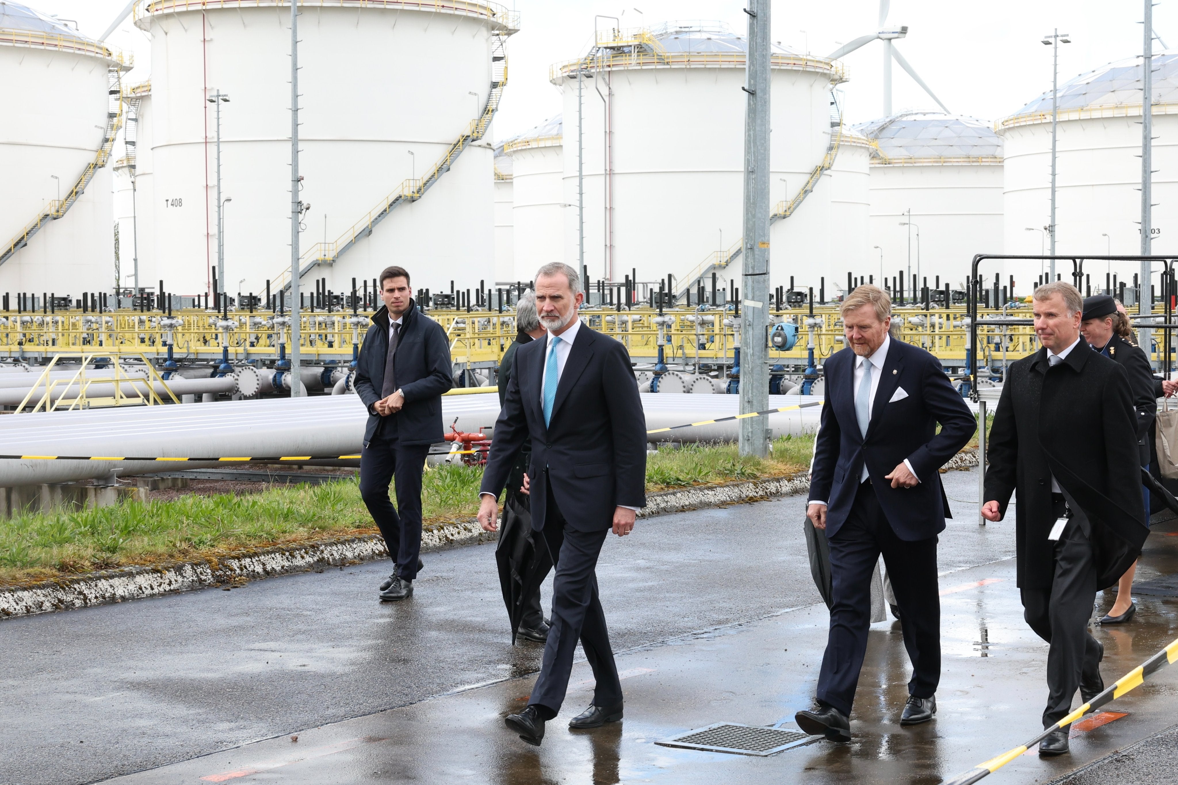 El Rey visita el Puerto de Amsterdam para conocer el desarrollo del corredor del hidrógeno entre Países Bajos y Bilbao