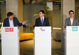 Andueza alardea de que en Euskadi se levanta «una de cada tres VPO de España»
