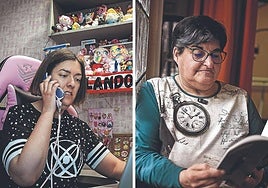 Itziar Pérez y Rosalía Cuadrado.