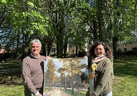 El concejal Anartz Gandiaga y la alcaldesa, Ainhoa Salterain, presentaron la iniciativa