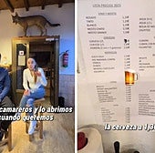 Enseñan los precios del bar de su pueblo y triunfan en redes: «Me quedo a vivir»
