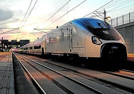 Un tren Avril de alta velocidad, el último modelo fabricado por Talgo.