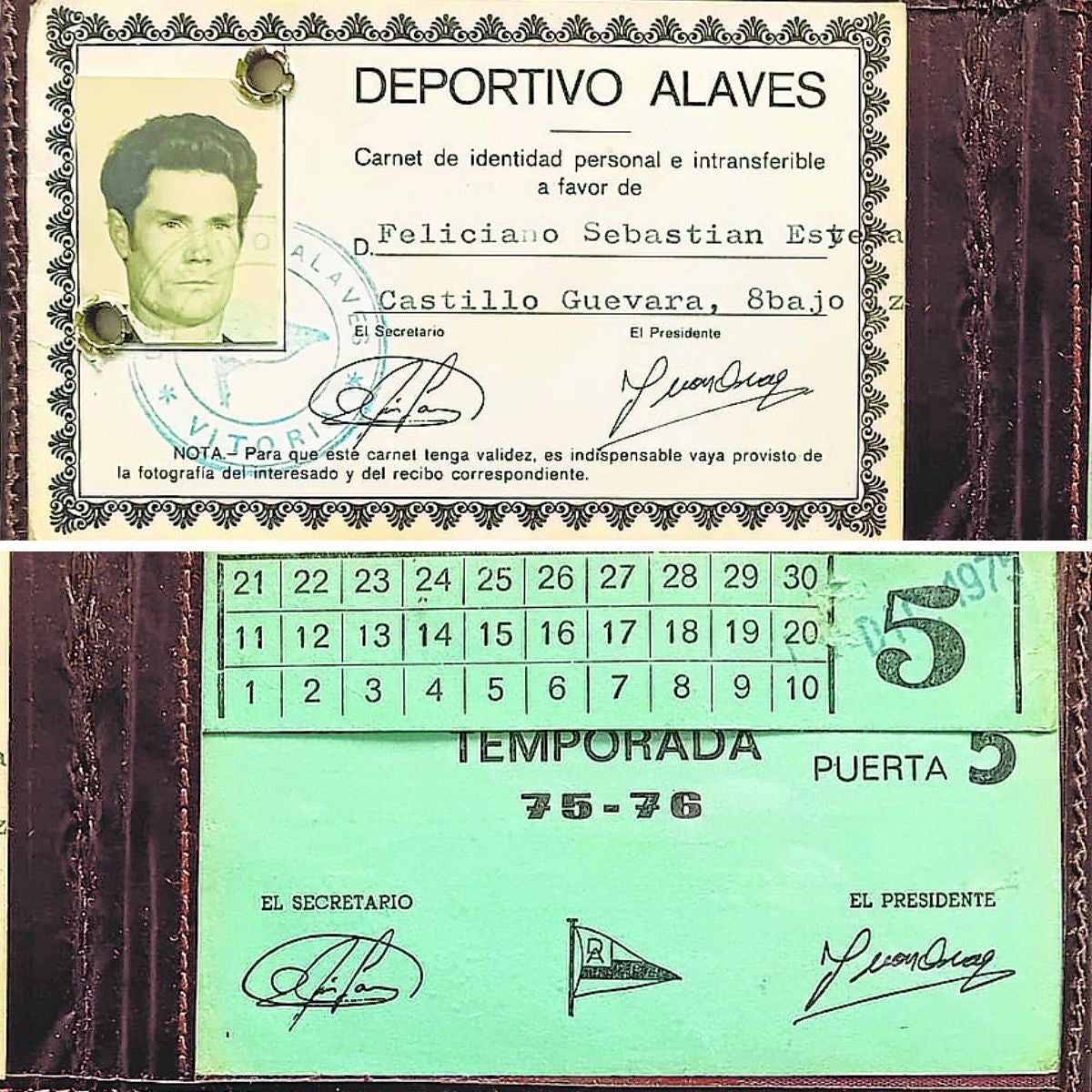 Del clásico carné alavesista con funda de cuero a la versión moderna a modo de tarjeta plastificada.