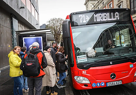 Los trabajadores de Bilbobus llevan en huelga indefinida desde el 9 de abril.