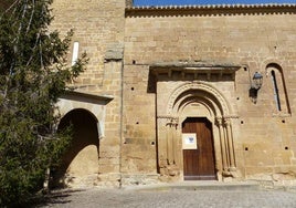 Vista de la ermita de Orisoain.