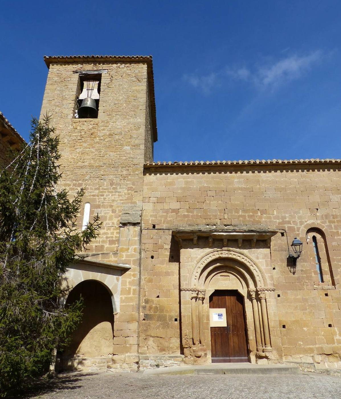 Vista de la ermita de Orisoain.