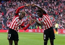 El vacile de Iñaki Williams al vestuario del Athletic: «Para 2025 vamos a ser un once entero de negros»