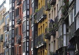 Viviendas del Casco Viejo de Bilbao.