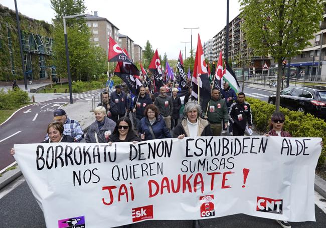 La otra gran manifestación ha seguido un recorrido diferente