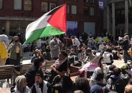 Protestas propalestinas en campus universitarios de Estados Unidos.