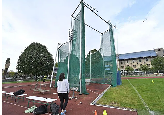 La jaula de lanzamientos del Miniestadio, esta semana.