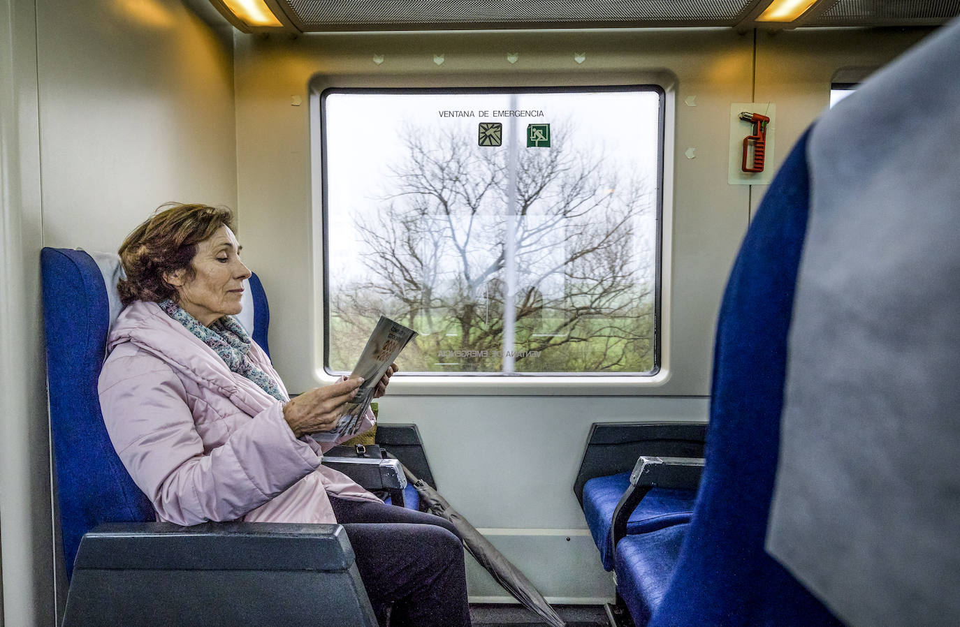 Así es el viaje en el tren Miranda-Alsasua