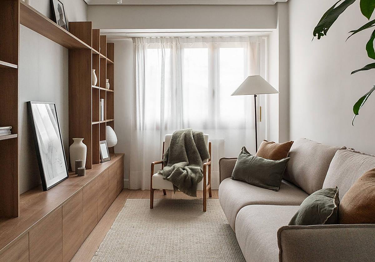 La casa de &#039;Cuéntame&#039; de 50 metros convertida en piso moderno y luminoso en Bilbao