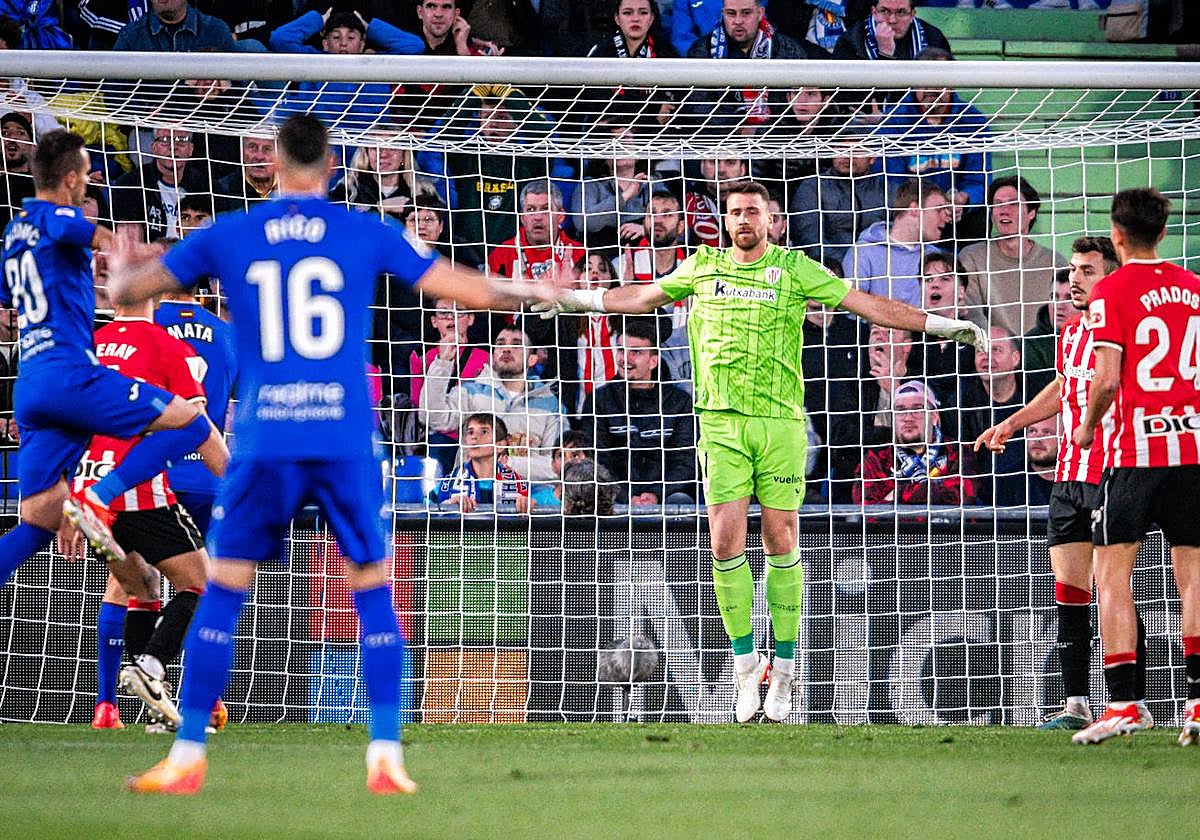 Unai Simón fue el héroe en Getafe, con el penalti parado y varias intervenciones de mérito.