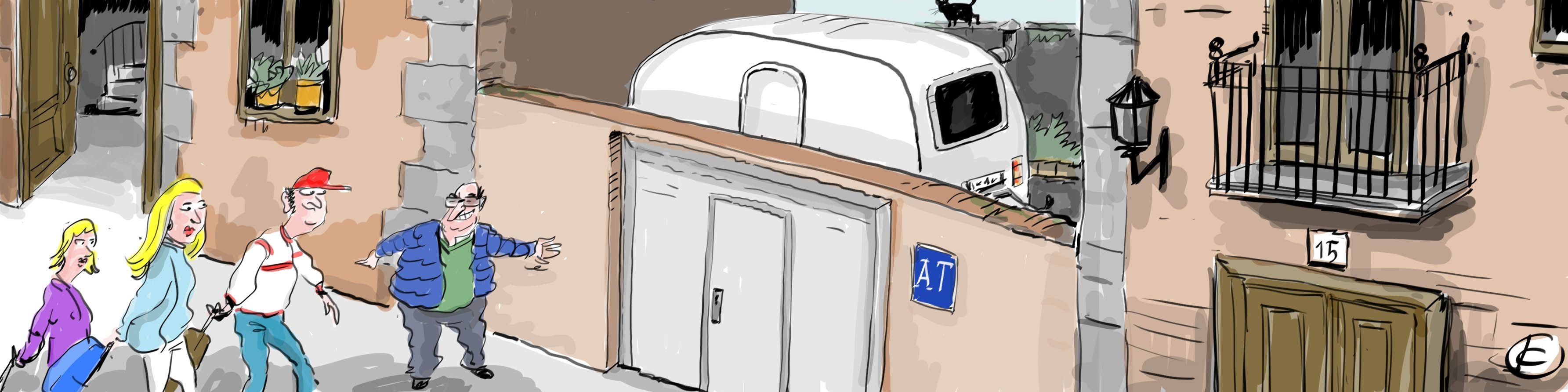 La tira de Cerrajería y los pisos turísticos