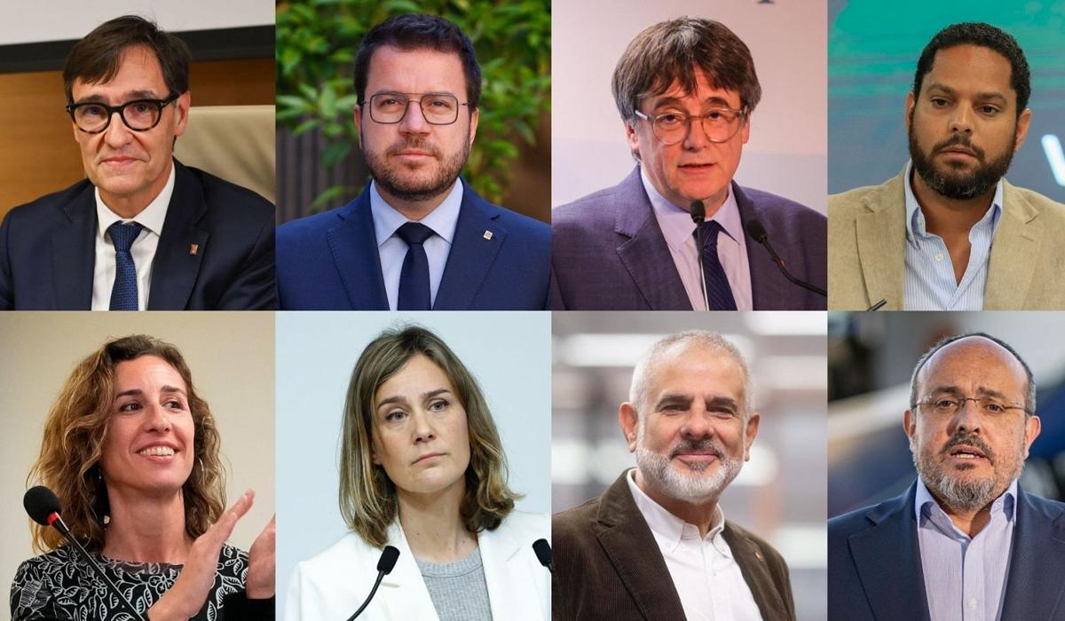 Los candidatos a presidir la Generalitat de Cataluña.