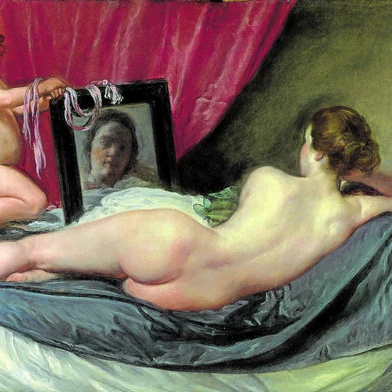 'La venus del espejo' (1647-51) de Velázquez. Se expone en la Walker Art Gallery de Liverpool.