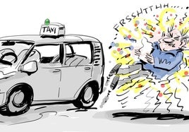 La viñeta de Cerrajería y los seguros de los taxistas alaveses