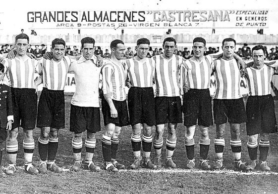 Plantilla del Alavés de la temporada 1928-29.