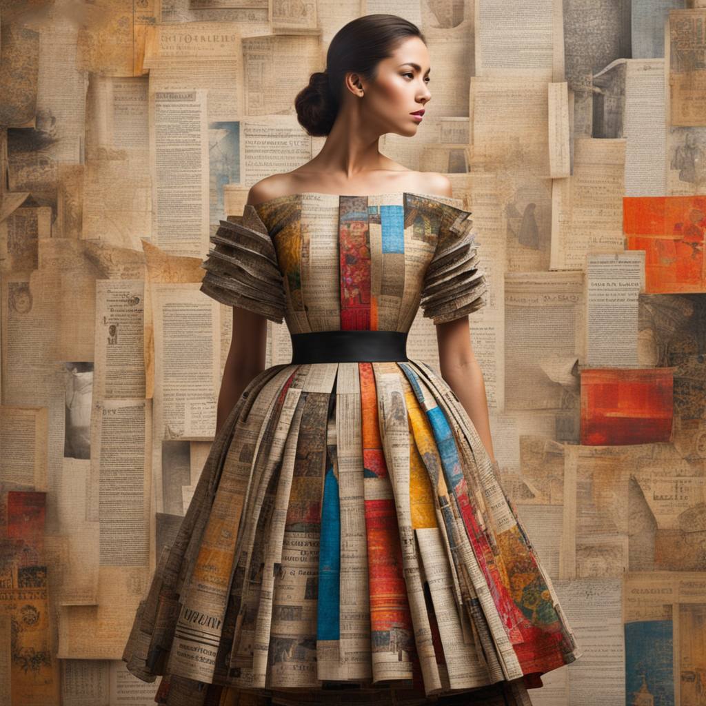 Es de Zalla y único diseñador que convierte los periódicos en vestidos