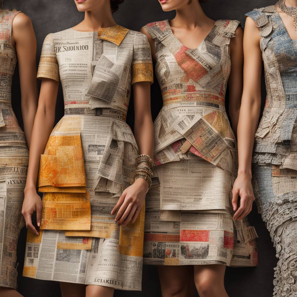 Es de Zalla y único diseñador que convierte los periódicos en vestidos