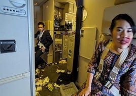 Imágenes de las turbulencias del avión de Singapore Airlines