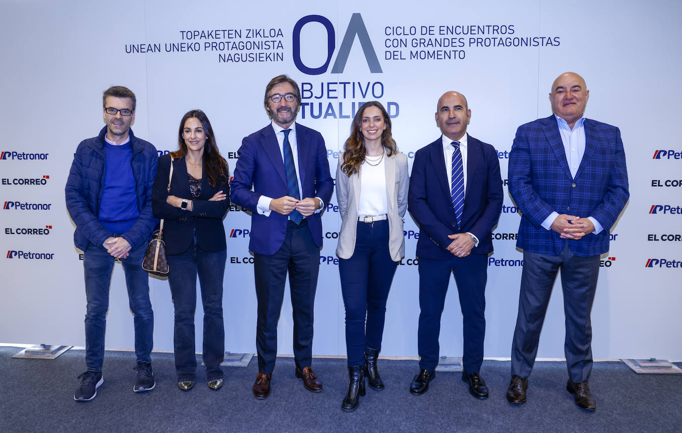 Julio Fernández, Idoia Aguillo, Iñaki Oyarzabal, Laura Mendizabal, Fermín Ollora y Pablo de Oraá.