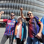 40.000 hinchas del Barça desembarcan en Bilbao en la mayor movilización de la historia del fútbol femenino