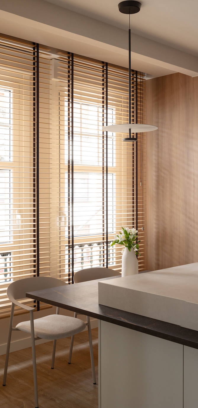 Un piso de 100 metros en el Ensanche de Bilbao en el que la cocina es la estrella