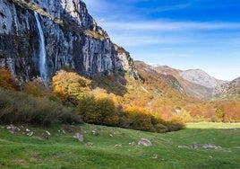 El nacimiento del Asón, idílico paisaje de Cantabria.