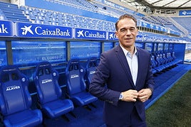 Luis García en Mendizorroza.