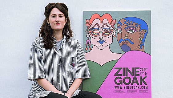 Queer indarra islatzen duten bi pertsona, Zinegoaken kartelean