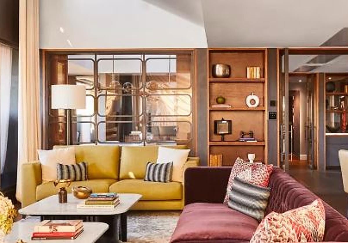 Imagen principal - Así es el hotel en el que se aloja Taylor Swift en Madrid y esto es lo que cuesta