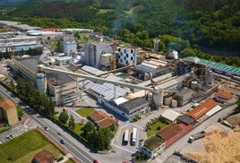 Panorámica de la planta de la empresa papelera en Iurreta.