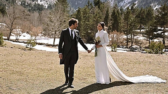 La boda de cuento de una interiorista bilbaína en Baqueira Beret