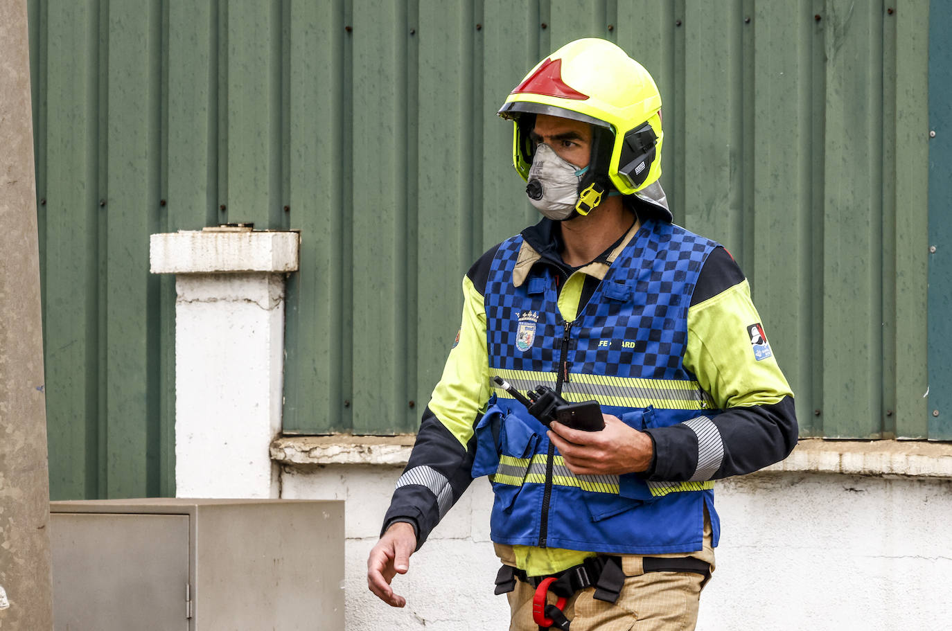 Las imágenes del incendio de Goiain