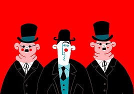 Ilustración de Roberto Maján para Goethe Institut actividades 'Being Kafka'.