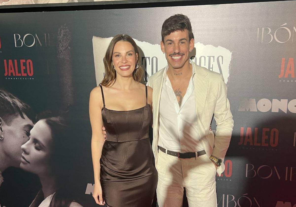 Luitingo y Jessica Bueno en la presentación de 'Secreto a voces' en Bilbao.