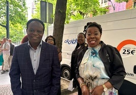 Félix WIlliams y María Arthuer antes de acudir a la preboda.