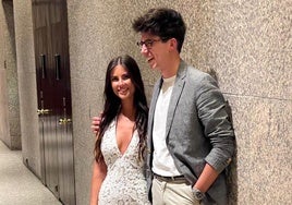 Patricia Morales luce un vestido semitransparente en su preboda con Iñaki Williams.