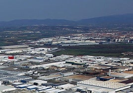 Vista aérea del polígono industrial de Júndiz.