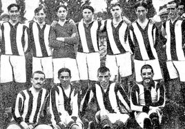 Formación del New-Club de mediados de los años 10 del siglo XX con Ramón Adarraga en sus filas.