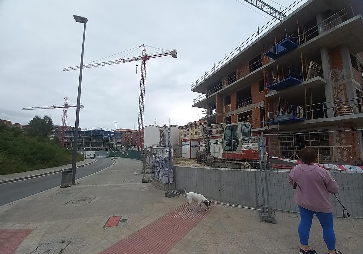 Una de las promociones que se está construyendo en Venancios.