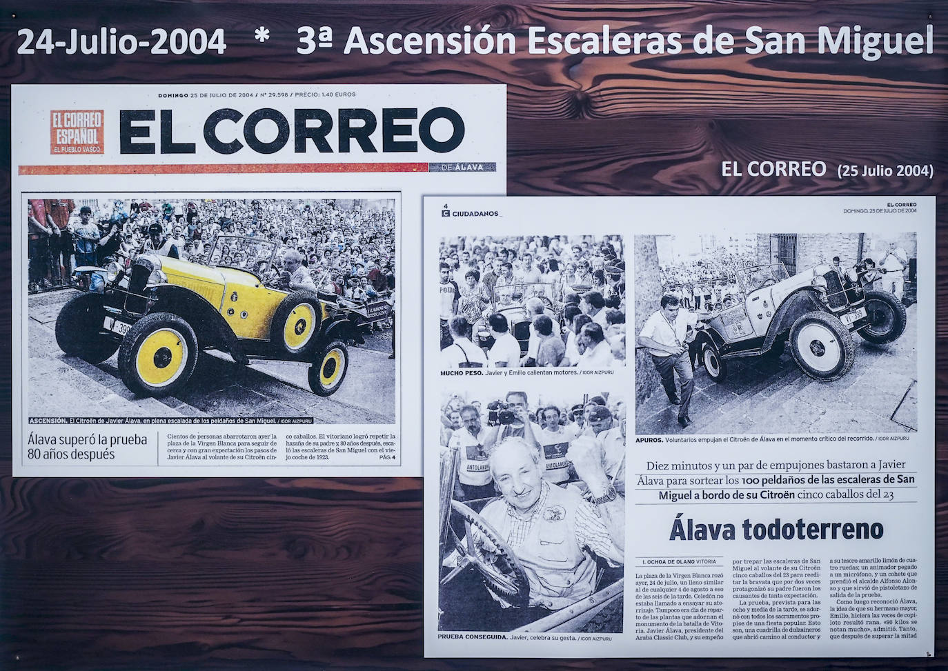 El Citroën que coronó el Gorbea hace un siglo