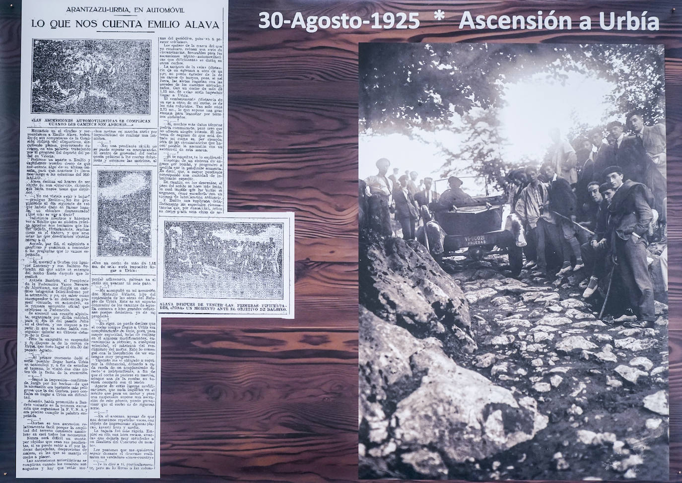 El Citroën que coronó el Gorbea hace un siglo