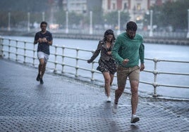 La Aemet advierte de lluvias y tormentas para esta semana en Bizkaia