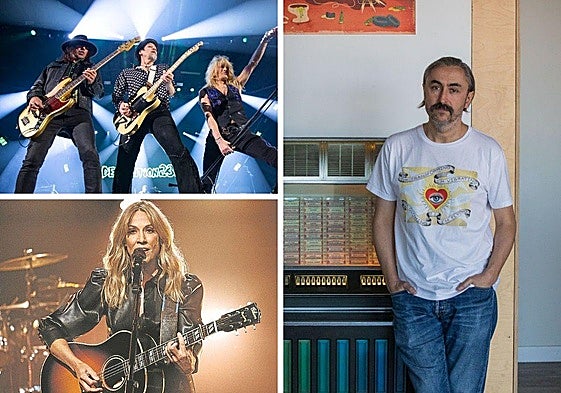 Demolition 23 y Sheryl Crow. A la derecha, Yahvé M. de la Cavada,director artístico del festival.