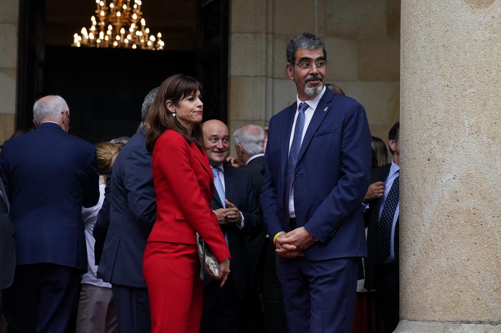 Maider Etxebarria y Eneko Goia, alcaldesa de Vitoria y alcalde de San Sebastián.