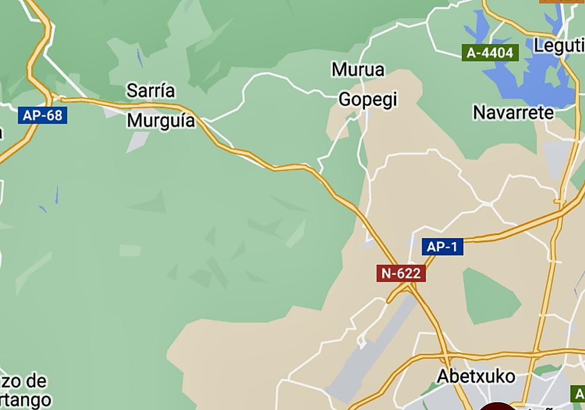 El accidente ha ocurrido en el kilómetro 17 de la autovía a Bilbao (N-622).