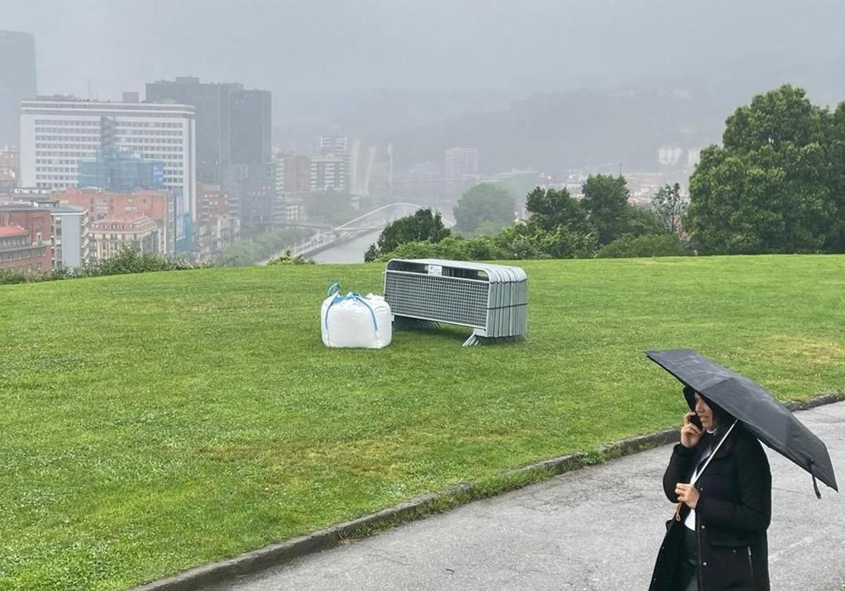 El Parque Etxebarria era el escenario previsto para las actividades.